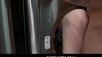 Madi Collins and Allen Swift Turn House Cleaning into Fucking