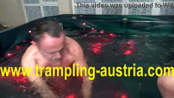 Young Mistress Trampling Slave In Fetish Scene