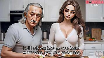 Mia Tames Horny Old Grandpappa in Wild Virgin Encounter