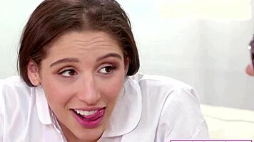 Bored Brunette Babe Facesits Tutor with Oral Play