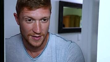 Naughty stepsister licks prude stepbrother's ass then fucks him