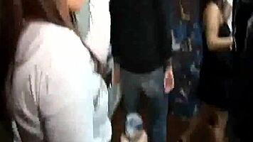 College party turns wild with lesbian orgy and pussy licking 😏