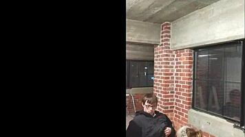 Bold college blonde lost bet, sucks off young 18+ dude intensely