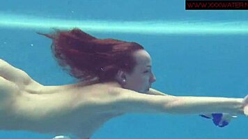 So, Lina Mercury was just chilling naked underwater as a hot teen 18+ in the jacuzzi.