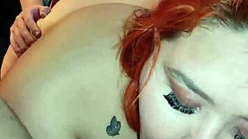 cuckold shares chubby redhead with friend