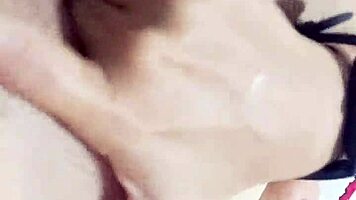 The compliant latina wife gets her legs spread wide, fingered intensely until she orgasms.