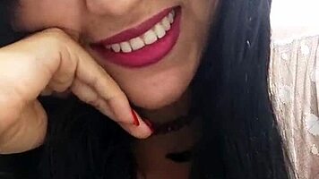 The compliant latina wife gets her legs spread wide, fingered intensely until she orgasms.