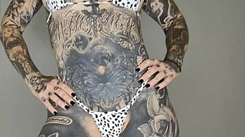 Athletic milf melody radford tries on sheer micro bikini