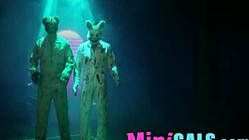 animatronics come to life at night to fuck asian teen 18+ guard