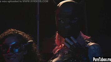 afraid teen fucked by milf with big black dildo