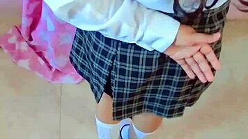 “Первый раз студентка, без презерватива после уроков, я шокирован трахая эту шаловливую девчонку!”