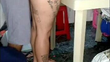 fat teen gets assfucked bent over in homemade reality video with shaved pussy and anal