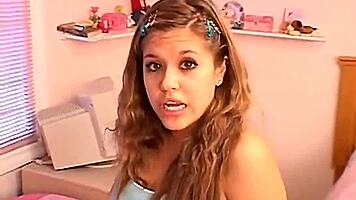 cute solo teen topanga masturbates in panties with small tits shaved