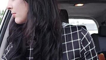 Hot Adams Family daughter SMOKES in car before teasing