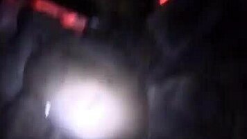 blonde teen walks naked outdoors and has camping sex