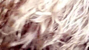 slutty french blonde cheats with extreme orgasm on phone