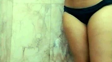 Hot Chubby Stepsister With Big Natural Tits Masturbates In Bathroom For Me