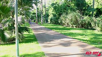 Teen helped by hotwife in swinger couple fucking with big cock blowjob