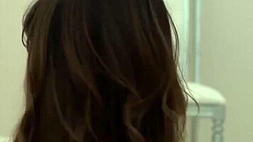 sexy redhead teen at church witnesses threesome blowjob and joins in