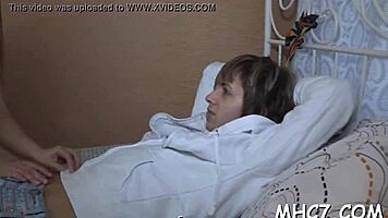 Cuckold watches ex-girlfriend suck old man's cock