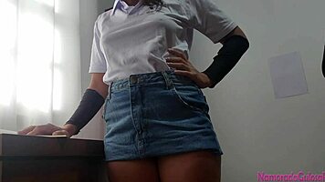 She Thought It Was Just A Private Lesson But He Fucked My Ass