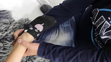 Petite asian girl surprised by thief's advances