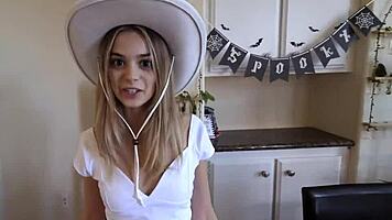 Tiny Stepdaughter Sucks Huge Cock from Uncle