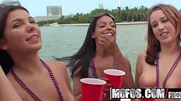 Real Slut Party: Adriana Milano and Ivy Rider Get Wet on Wild Boat Bash