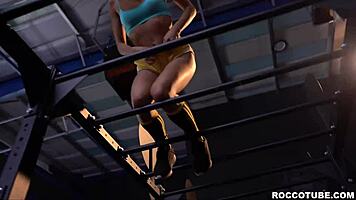 Ultra Hot Colombian Fitness Babe Veronica Leal Enjoys Gangbanged In Gym