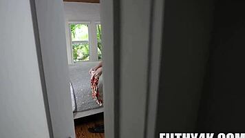 Spying and a massager got me hot anal action jay bangher lilly james