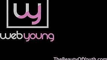 Teen Lesbians in Bikini Pussylick and Finger Each Other Outdoors