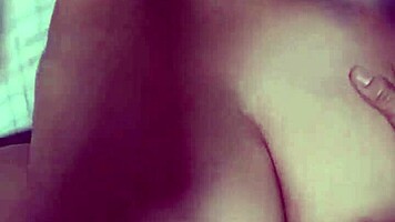 Wife Gives Footjob On All Fours