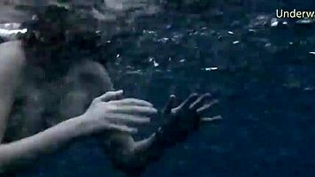 I swam underwater with these tight teen 18+ girls on Tenerife.