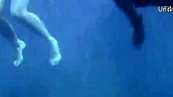 I swam underwater with these tight teen 18+ girls on Tenerife.