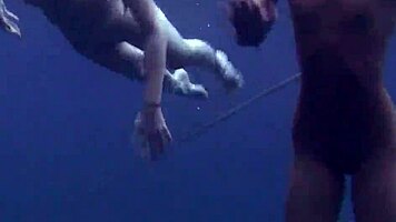 I swam underwater with these tight teen 18+ girls on Tenerife.