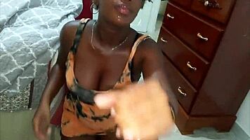 Juicy Blowjob! Passionate Dirty Talk With Busty Brunette Ebony Deepthroat And Facial - Mastermeat1