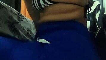 Alone at Home with My Stepaunt's Fat Latina Ass Licking