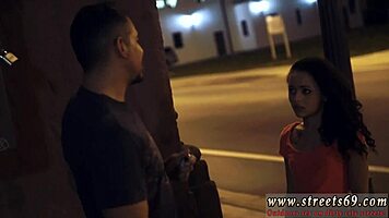 blonde teen masturbates in car with big tits.