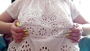 Shy Petite Student Rides Lesbian Babe, Bouncing Boobs While Playing with Tits Instead of Studying - Luxuryorgasm