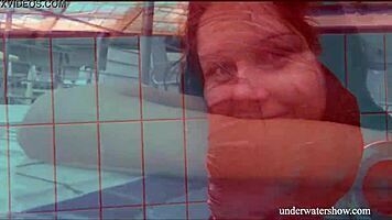 Oh, Brunette Tight Babe Nata Szilva in the Pool!