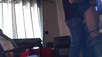 Spycam Caught My Boyfriend Fucking Stepmom on Hidden Cam with Wet Action