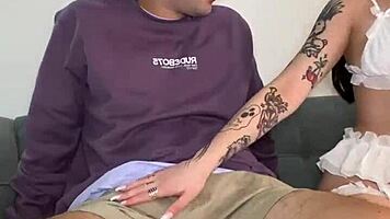 born to suck cock, this teen 18+ wife does it best