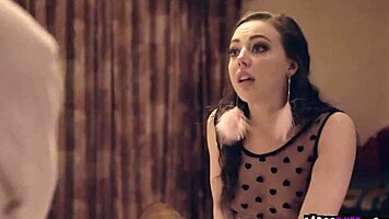 Whitney Wright Bends for Deepthroat Facial