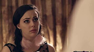 Whitney Wright Bends for Deepthroat Facial