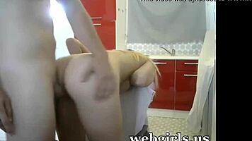 blonde girl with beautiful tits fucked on webcam, i moan loud