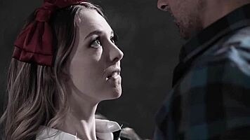 Teacher Lily Larimar And Shy Blonde Babe Discuss School Drama Club While She Deepthroats His Cock.