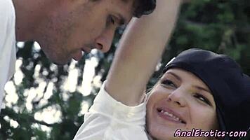 Young Babe Buttfucked And Creamed Outdoors