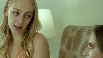 Wow! Blonde Teen Step Sisters Get Wild in Bed!