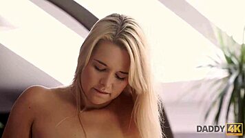 Beautiful Nikki gives her boyfriend pussy and mouth in daddy4k scene.