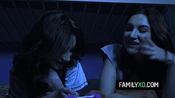 Perv Stepdad Fucks Her Best Friend - Kelsey Kage Lily Moon